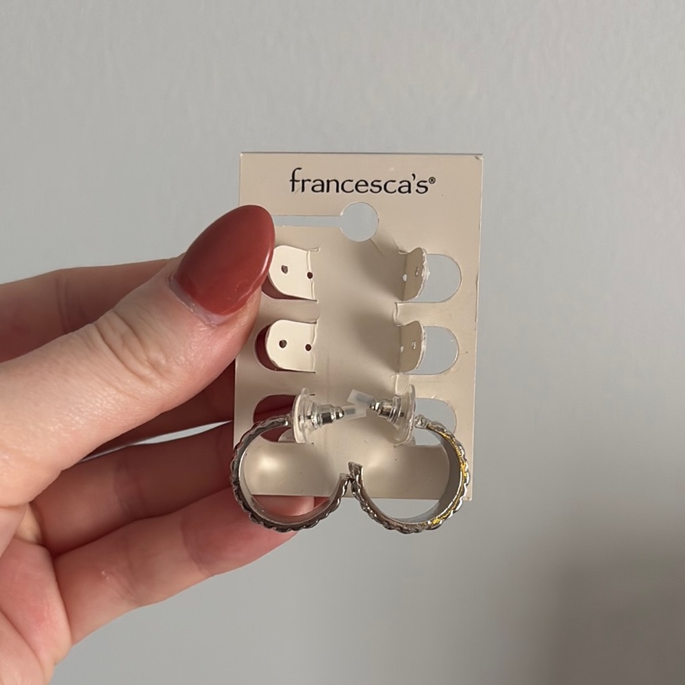 Francesca’s Silver Hoops